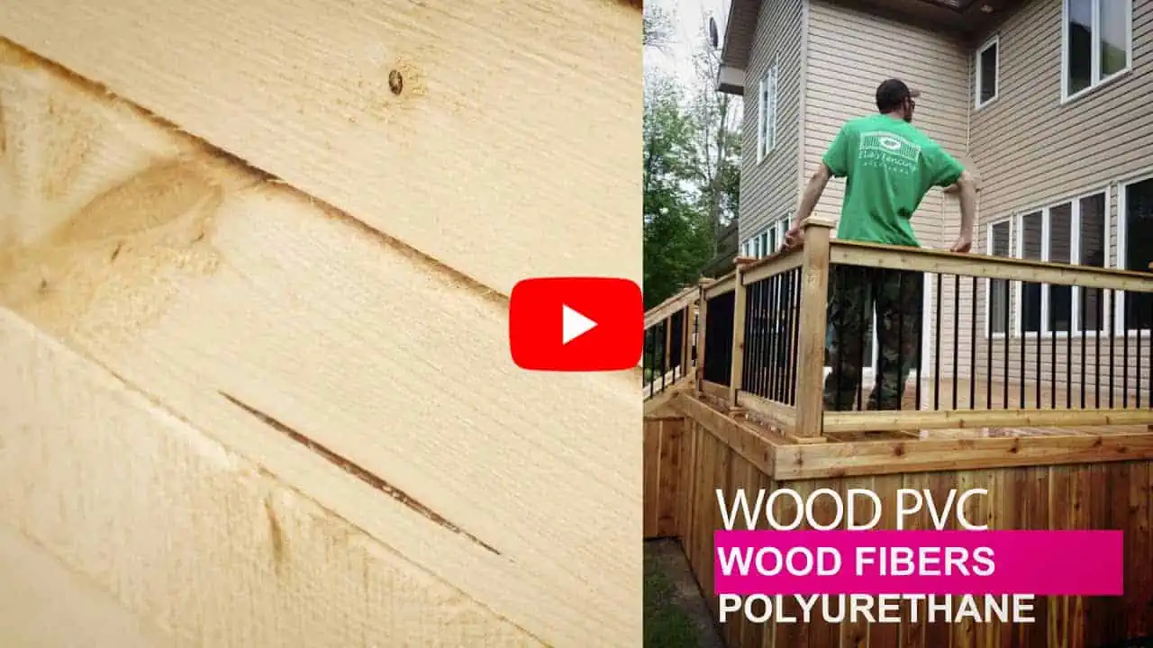wood and polyurethane fibers are commonly used by deck builders in ottawa.