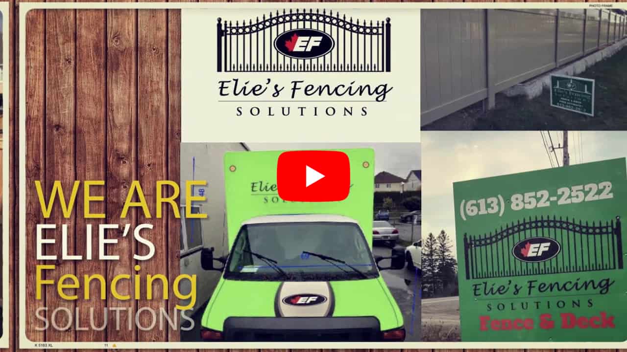 Eli's video showcasing his fencing solutions as a fence contractor.